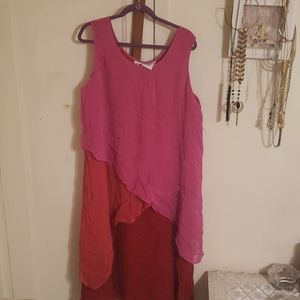 3 color layer dress